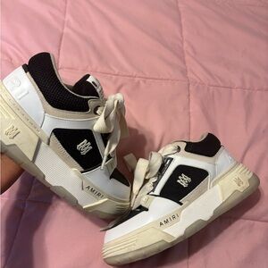 AMIRI designer Black and White Low-Top Sneakers